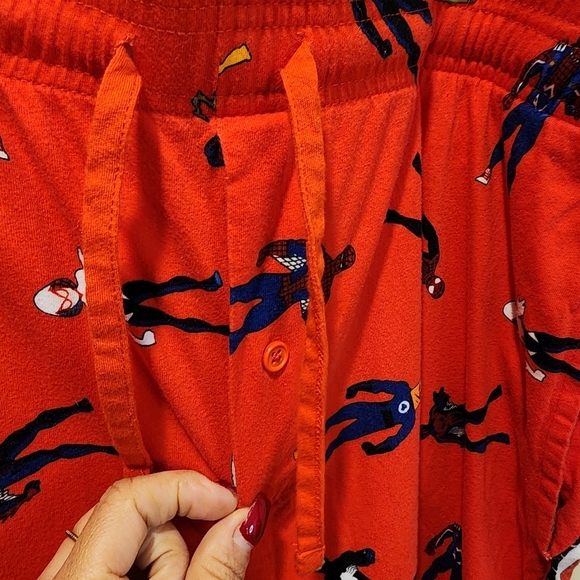 Marvel Men's Red Spider Man  Pajama Pants with Character Print Size L - Picture 9 of 12